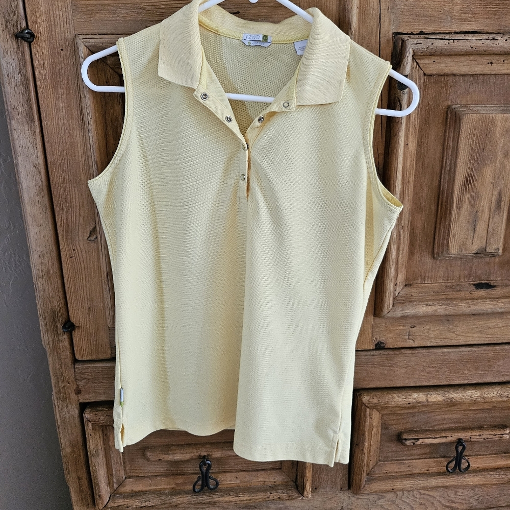 Izod Fresh Yellow Sleeveless Top Relaxed Fit